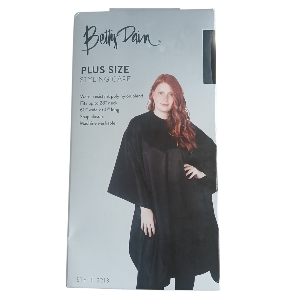 Betty Dain Plus Size Styling Cape #2213 Water Resistant Nylon/Polyester DK Brown